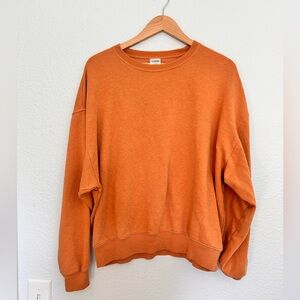 Victoria’s Secret PINK Orange Crewneck Sweatshirt Size M